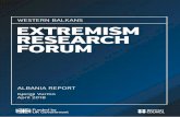 WESTERN BALKANS EXTREMISM RESEARCH FORUM · As this study’s respondents from the security institutions have not confirmed indices of high in-country terrorist risks, evidence in