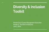 Diversity & Inclusion Toolkit - FCCMA.orgfccma.org/wp-content/uploads/2016/06/Diversity-Inclusion-Toolkit.pdfUS Workforce -4 - 5(maybe even 6!) generations currently in workforce-By
