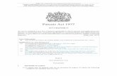 Patents Act 1977 - Legislation.gov.uk · 2 Patents Act 1977 (c. 37) Part I – New Domestic Law Document Generated: 2020-06-29 Status: This version of this Act contains provisions