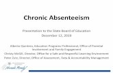 Chronic Absenteeism - doe.nv.gov · 12/12/2019  · The Hamilton Project . Chronic Absenteeism Across the Nation . Accountability & Chronic Absenteeism . Only students enrolled for
