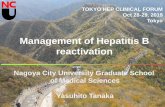 Management of Hepatitis B reactivationregist2.virology-education.com/.../TokyoHEP/09_tanaka.pdfManagement of Hepatitis B reactivation Nagoya City University Graduate School of Medical