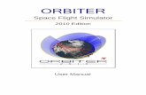 ORBITER User Manual - lacapnm.orglacapnm.org/Cadets/STEM/Space/Orbiter/Orbiter.pdfthe simulation core. This allowed the introduction of a new server version (orbi-ter_ng) in addition