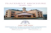 PLACEMENT BROCHURE 2019-20jngec.ac.in/placements/Placement Brochure Final.pdf · 2019-09-09 · PLACEMENT BROCHURE 2019-20 उद्योग: सर्वार्ा सवधकम