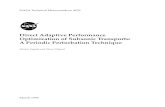 Direct Adaptive Performance Optimization of Subsonic ... · Recent extensive wind-tunnel testing and ﬂight experiments with wide-body transports, performed by the German company