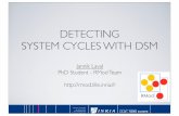 DETECTING SYSTEM CYCLES WITH DSM · •Applied to dependency in software reengineering ... •Pros •mathematical approach •Cons •blurry cycles •no information about path.