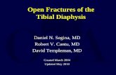 Open Fractures of the Tibial Diaphysis Fractures of... · 2018-08-09 · Incidence Open fractures of the tibia are more common than in any other long bone Rate of tibial diaphysis