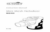 Instruction Manual - Rehabmart.com · • The nebulizer is intended for aerosolizing respiratory medication and only doctor’s prescribed medication can be used. The manufacturer