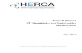 HERCA Report CT Manufacturers Stakeholder Involvement manfacturer involvement.pdf · With the publication of this NEMA paper this commitment is completed. Commitment 2: Implementation