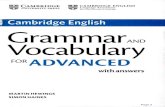 Cambridge English Grammar. Vocabulary Part of the Umverstty of Cambridge Cambridge English Grammar.