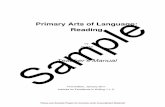 Primary Arts of Language: Reading… · 2019-10-10 · attention spans, the poem will be read each day with just a few things noted at each reading. The first day the poem is read,