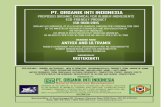 PT. ORGANIK INTI INDONESIA - orgindo.co.id · pt. organik inti indonesia proposed organic chemical for rubber ingredients eco-friendly product iso 9001:2015 organic inti indonesia,