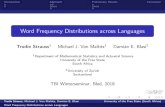 Word Frequency Distributions across Languages · Introduction Approach Preliminary ResultsConclusion Word Frequency Distributions across Languages Trudie Strauss1 MichaelJ.VonMaltitz1
