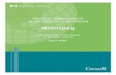 Recent Immigrants in Metropolitan Areas-Winnipeg 2001 · Recent immigrants add to Winnipeg’s pool of scientists and engineers ... Canadian-born and total population, Winnipeg Census