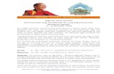 Dolpo Tulku Rinpoche · Dolpo Tulku Rinpoche Yoga for Inner Growth Self-awareness Yoga and Namchö Tsa Lung Gegsel Exercises Retreathaus Berghof 14 - 16 December 2018 As a highly