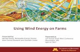 Using Wind Energy on Farmssmallwindconference.com/wp-content/uploads/2017/06/...Jun 01, 2017  · WCROC Sow Cooling Project Design 1. Provides more effective sow cooling by: A. Utilizing