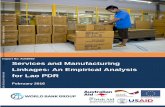 Report No: AUS8930 Services and Manufacturing Linkages: An ... · In Lao PDR, services are used more as inputs for manufacturing exports than as inputs for manufacturing products