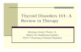 Thyroid Disorders 101: AThyroid Disorders 101: A Review in ...dcpa.us/20092014CE/2009CE/slides09/sun07.grant.thyroid.pdf · Epidemiology Experts believe more than 13 million Americans