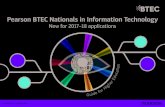 Pearson BTEC Nationals in Information Technology...BTEC Level 3 National Certificate in Information Technology 1 A level 360 BTEC Level 3 Subsidiary Diploma in IT BTEC Level 3 National