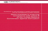 Good practices in ensuring compliance with article 9 of ... · The United Nations Convention against Corruption (UNCAC), which provides a framework for shaping national public procurement