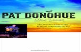 “Pat Donohue is one of the greatest fingerpickers in the ... · — Chet Atkins! . stephcn houscworth photography ©2015 Vonde¿ Title: PAT DONOHUE BLUE YONDER Poster template 11/17