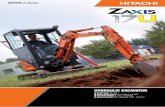 HYDRAULIC EXCAVATOR · F Undercarriage length 1 570 G Undercarriage (Blade) width (Extend / Retract) 1 280 / 970 H Distance between tumblers 1 210 I Track shoe width 230 J Maximum