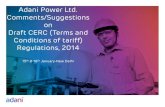 Adani Power Ltd. Comments/Suggestions on Draft CERC (Terms ...cercind.gov.in/2013/regulation/ODRS1/ADANI.pdf · Adani Power Ltd. Comments/Suggestions on Draft CERC (Terms and Conditions