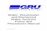 Water and, Wastewater and Reclaimed Water Systems Policy and … Policy... · 2. PREFERENTIAL FEES, RATES AND CHARGES GRU shall not establish any free services or grant any preferential
