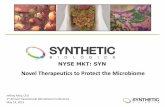 NYSE MKT: SYNcontent.stockpr.com/syntheticbiologics/db/193/446/presentation... · Front. Cell. Inf. Microbio. 2:104. ... Methane gas production 19 Bacteroides thetaiotaomicron is