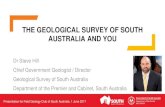 THE GEOLOGICAL SURVEY OF SOUTH AUSTRALIA AND YOUenergymining.sa.gov.au/__data/assets/pdf_file/0010/... · Geological Survey of South Australia South Australia’s premier geoscience