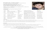 Francis Chouler Theatre Resume...Tracey Saunders, Cape Times, 2013 Title Francis Chouler - Resume Theatre (Updated Sept 2019) Created Date 9/13/2019 8:45:50 AM ...