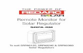 Remote Monitor for Solar Regulator · The REDARC Solar Regulator Remote Monitor allows you to monitor how your solar panels are performing and keep track of the charge state of your