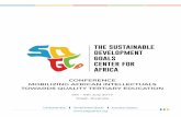 CONFERENCE MOBILIZING AFRICAN ... - SDG Center for Africasdgcafrica.org/wp-content/uploads/2017/07/020717... · world’s top 1000 universities are in Africa — 8 of which are located