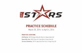 PRACTICE SCHEDULE - rock.ccv.church · PRACTICE SCHEDULE March 28, 2016 to April 4, 2016 PRACTICE LOCATION: CCV Peoria: 7007 W Happy Valley Rd (South of Happy Valley Rd) Deems Hills