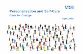 Personalisation and Self-Care · 2017-10-26 · Bitesize Case for Change (Slide 1 of 2): Five Reasons why SPGs need to invest in Personalisation & Self-Care 5 Invesng(inpersonalisaonand