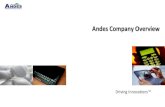 Andes Company Overview - content.riscv.org · Andes Custom Extension (ACE) Illustrated RISC-V compliant 25-bit ACR can be arbitrarily wideData Multiple ACMs Automated RISC-V to ACE