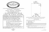 Flammable Vapor Ignition Resistant Compliant Power Vented ... · codes, the “National Fuel Gas Code”, ANSI Z223.1(NFPA 54)-current edition. CSA America, Inc. 8501 East Pleasant