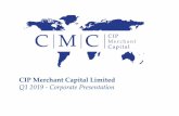 Q1 2019 - Corporate Presentation - CIP Merchant Capital€¦ · Feb.19 FDA Approval of the M6-C Artificial Cervical Disc to Treat Patients with Cervical Disc Degeneration. Feb.19