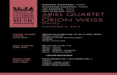 AMIT EVEN-TOV, CELLO ARIEL QUARTETFRANZ JOSEPH Quartet in F major, Op. 77, no. 2, Hob. III:82 HAYDN Allegro moderato (1732-1809) Menuetto: Presto, ma non troppo Andante Finale: Vivace