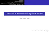 CHAPTER 2: Fourier Series (Spectral) Analysispersonal.cb.cityu.edu.hk/msawan/teaching/ms6215/MS6215Ch...1. Introduction 2. Basics of Fourier Series 3. Fitting a single sine wave to