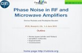Phase Noise in RF and Microwave Ampliﬁers - Rubiolarubiola.org/pdf-slides/2010C-ifcs-Amplifier-noise.pdf · 2010-06-18 · E. Rubiola, Phase Noise and Frequency Stability in Oscillators,