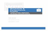 Workstyle & Performance Profile - TalentClick€¦ · Performance Profile EMPLOYER REPORT For Hiring, Training & Coaching November 9, 2018 ksample@email.com. ... • Will likely have