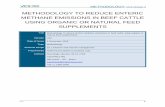 METHODOLOGY TO REDUCE ENTERIC METHANE EMISSIONS IN BEEF CATTLE … · 2015-12-01 · METHODOLOGY: VCS Version 3 METHODOLOGY TO REDUCE ENTERIC METHANE EMISSIONS IN BEEF CATTLE USING