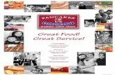 Great Food! Great Service! · Old World Crepes Combo 2 eggs as you like ‘em with 2 bacon and 2 sausage. Choice of 2 same-style crepes. Choose from orange marmalade French crepes,