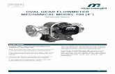 INSTRUCTION MANUAL - Macnaught · 2017-11-21 · OVAL GEAR FLOWMETER MECHANICAL MODEL 100 (4”) PLEASE READ THIS SAFTEY INFORMATION CAREFULLY BEFORE USE. Read and retain this instruction