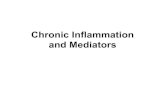 Chronic Inflammation and Mediators - kau...Chronic inflammation • Chronic inflammation is prolonged (weeks or months) • Inflammation, tissue injury, and attempts at repair coexist,