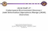 Joint Staff J7 Cyberspace Environment Division / Joint ... Cyber... · Closed-loop & distributed live-fire cyber range complex Leveraging existing and extended networks (DISN, DREN,