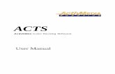 ACTS - Macalester College · The Activ M EDIA Color Tracking System (ACTS) is software which, in combination with a color camera and frame grabber hardware in a PC, lets your applications