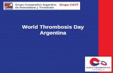 World Thrombosis Day Argentina - Grupo CAHTLa trombosis consiste en la formación de un coágulo sanguíneo en las arterias o venas, y es res ponsable de originar las tres principales