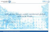 Hull girder failure under combined global and local loads Stykuc.pdf · 2017-02-23 · FE progressive collapse analysis of bulk carrier and of container ship 2. Camparison with Poseidon