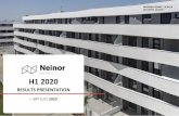 Neinor Homes H1 2020 Results Presentation€¦ · 2 DISCLAIMER This Presentation has been prepared by Neinor Homes, S.A. (“Neinor”)for information purposes only and it is not